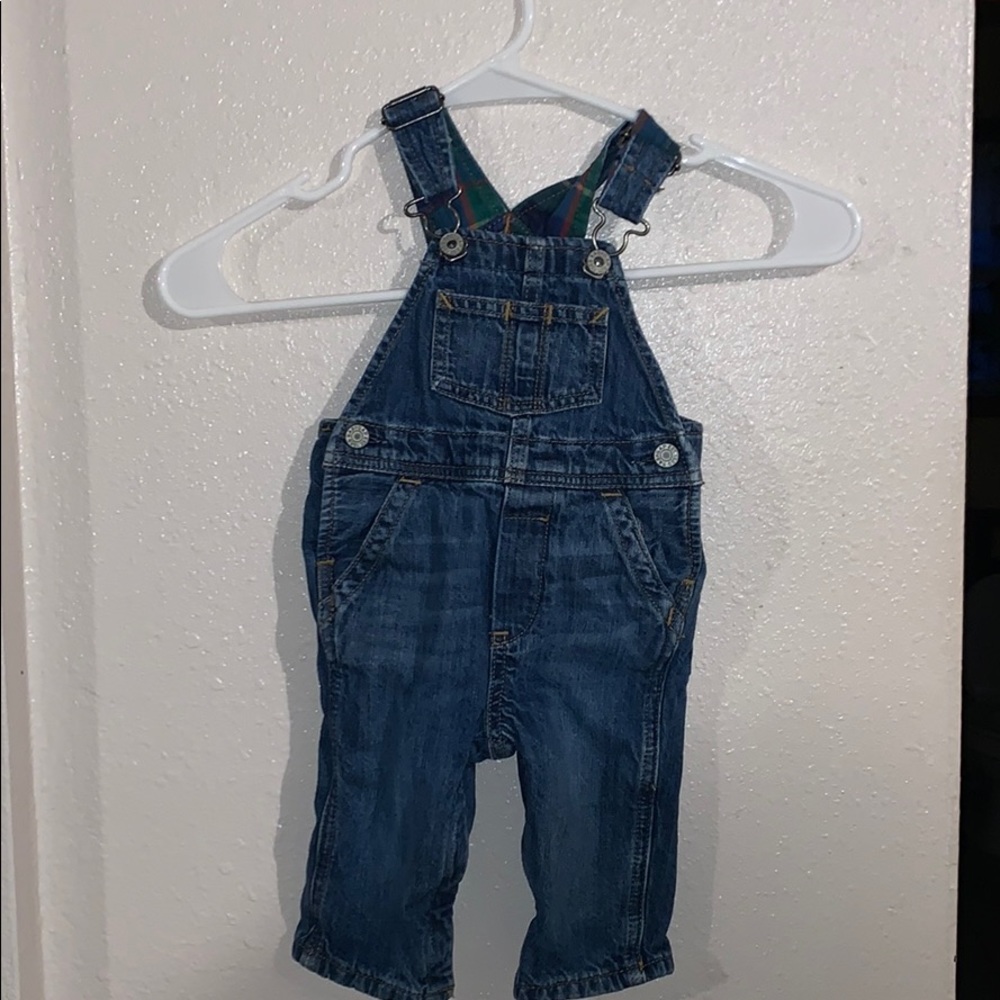 Baby jean overalls from Gap.